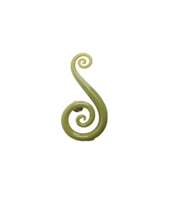 Viz Glass 8005SIR Double Fern Swirls Wall Décor - Natural Elegance - Small