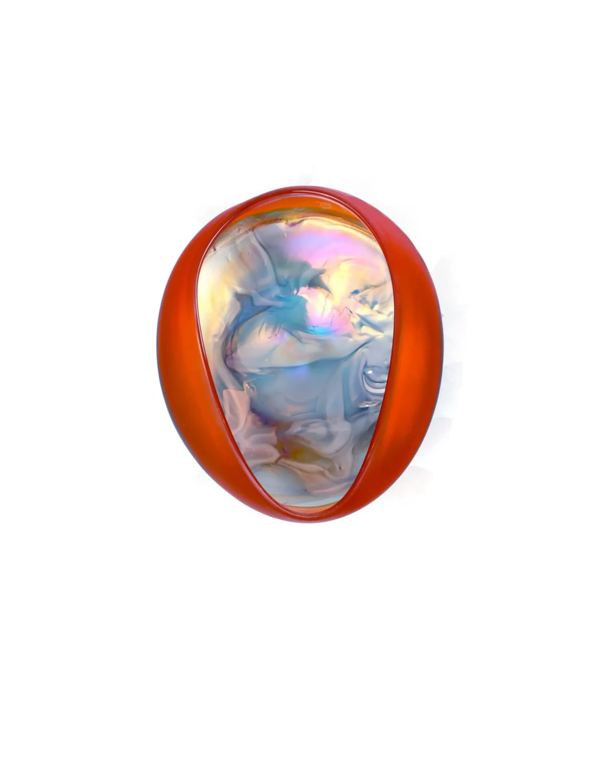 Viz Glass Sun-Kissed Ocean River Stone Wall Art (Item 7117SIR)