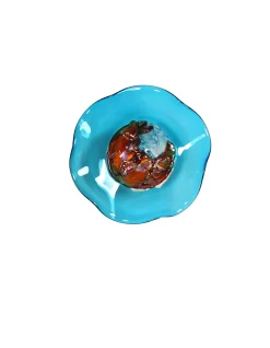 Viz Glass Tranquil Shore: Jewel Wall Art (Item# 7603SIR)